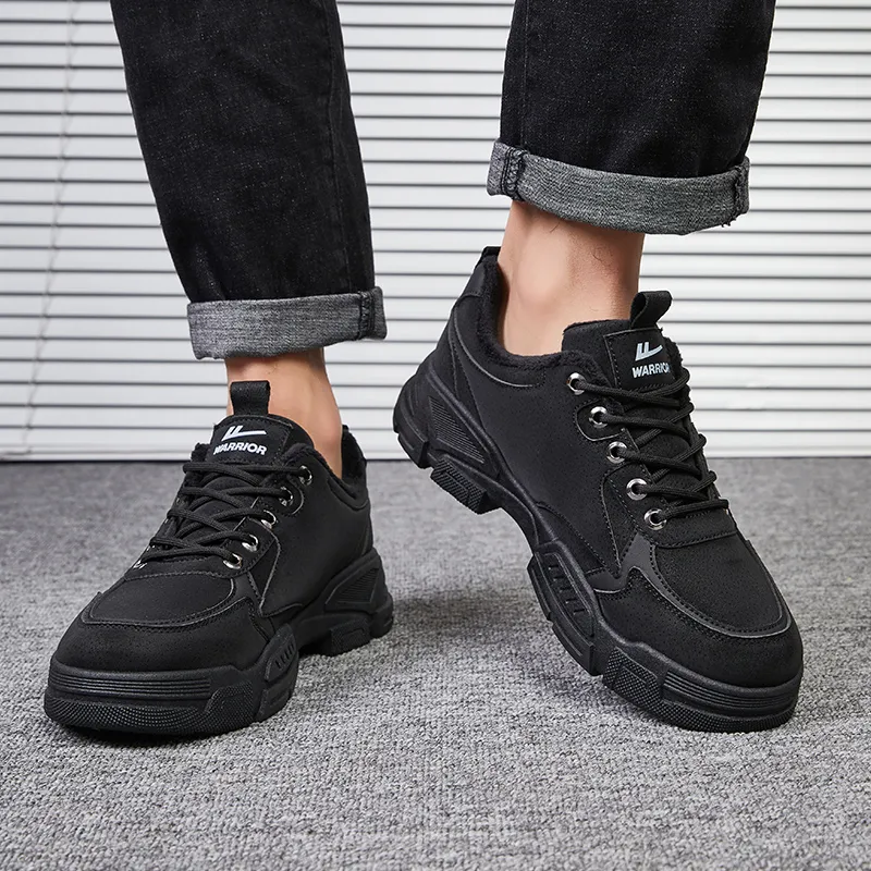 Warrior Wear Resistant Water Resistant And Warm Low Top Outdoor Shoes Men's Black-7