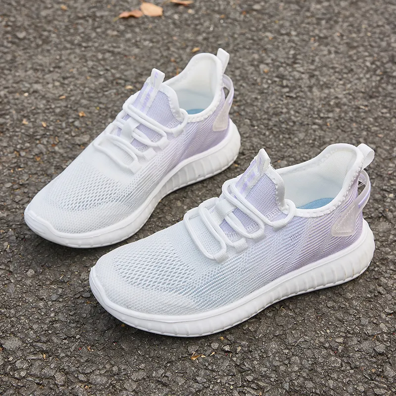 Warrior Wear resistant, Lightweight, Breathable, And Non slip. Casual Shoes Women's White Purple-4
