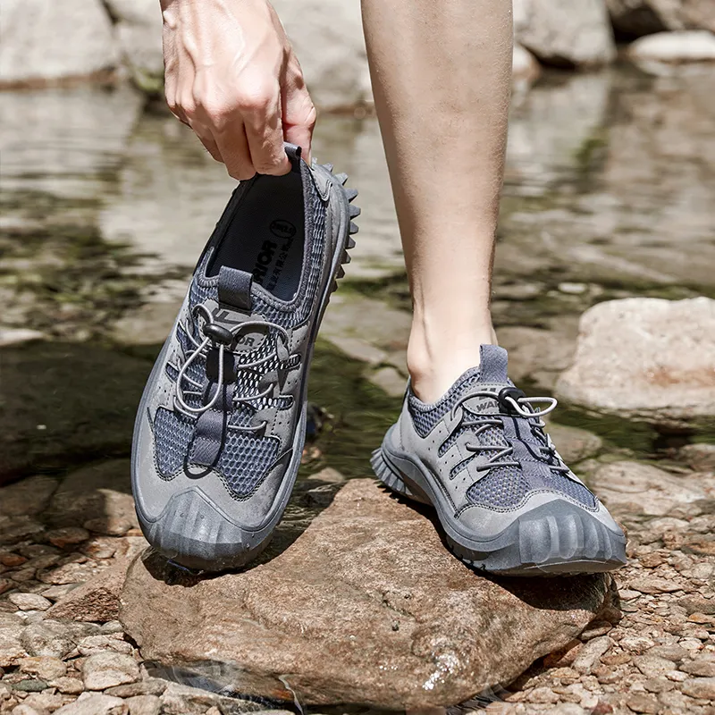 WARRIOR Outdoor Shoes Men Low Top Gray-7