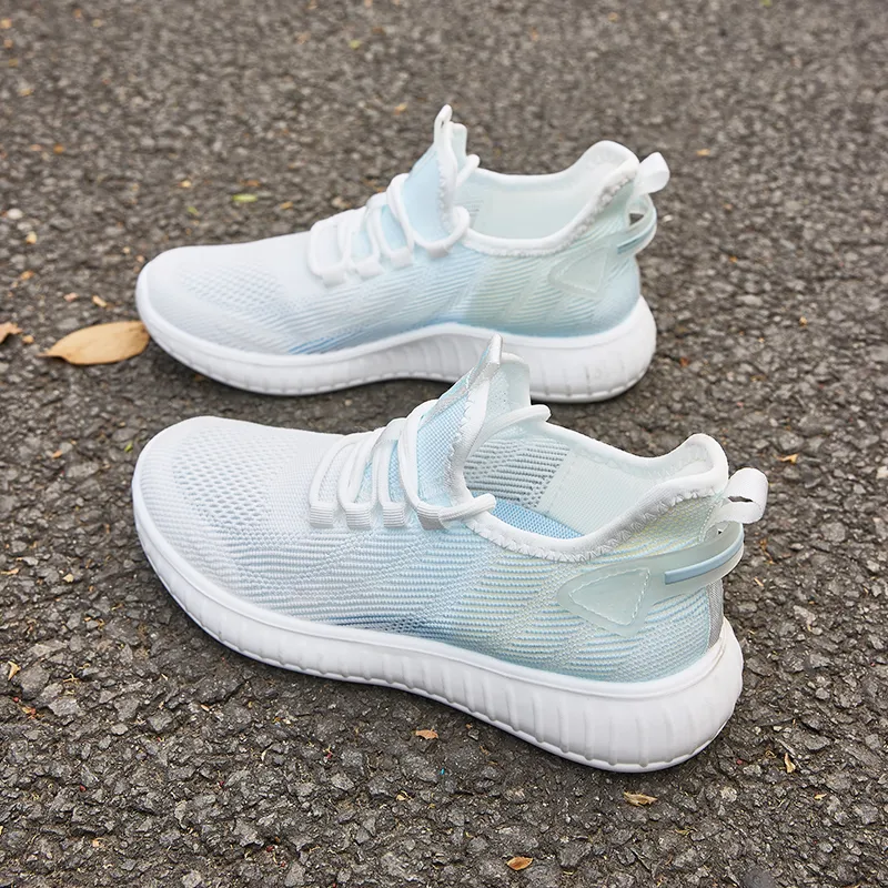 Warrior Wear resistant, Lightweight, Breathable, And Non slip. Casual Shoes Women's White Blue-7