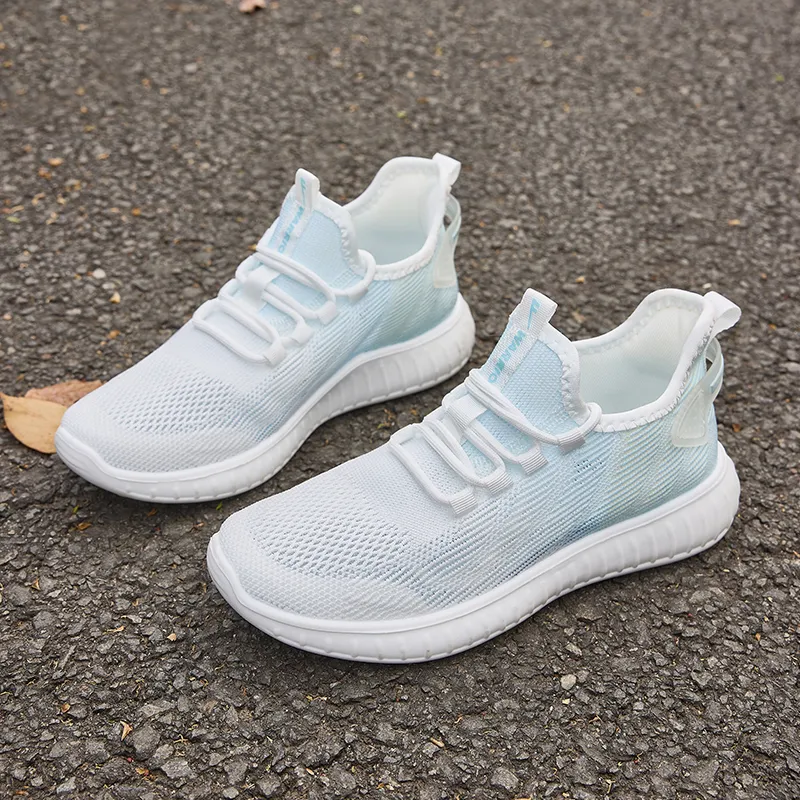 Warrior Wear resistant, Lightweight, Breathable, And Non slip. Casual Shoes Women's White Blue-4
