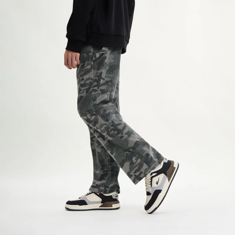 WARRIOR Cargo Pants Women's Black White Camouflage-6