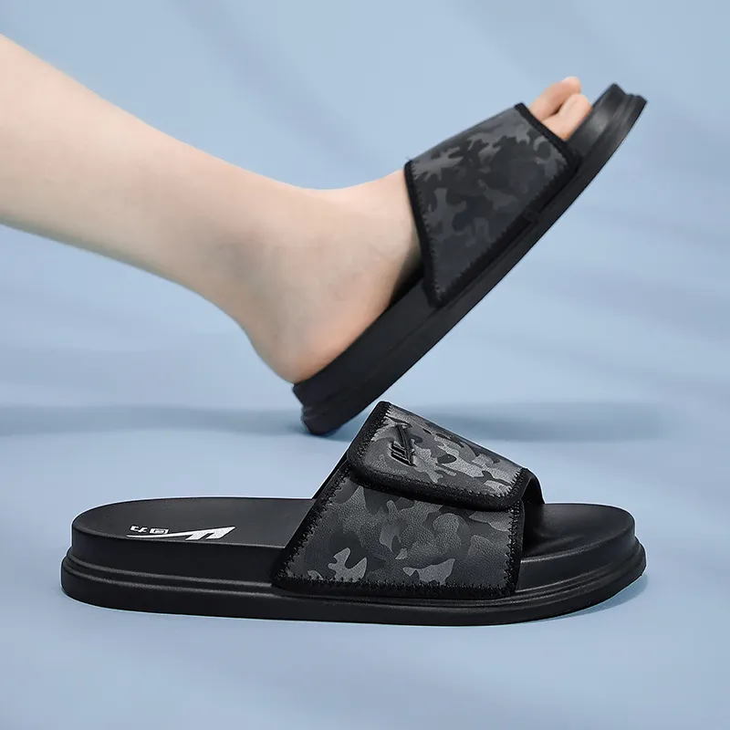 Warrior Slide Slippers Men's Phantom Black-6