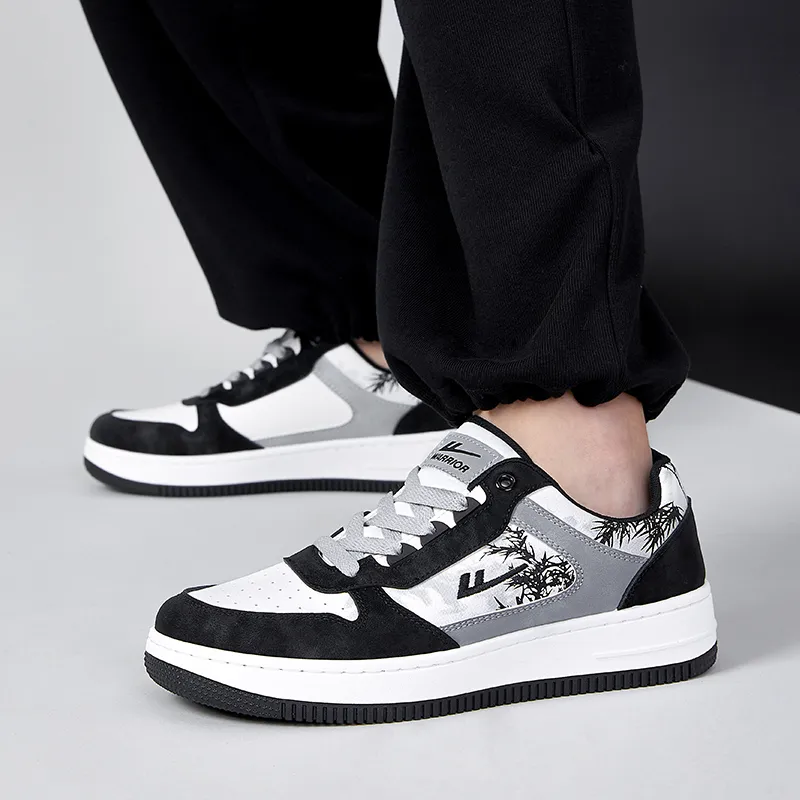 WARRIOR Ink Painting Skateboarding Shoes Unisex-4