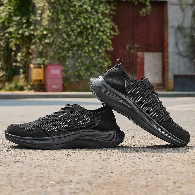 Warrior Slip Resistant, Abrasion Resistant, Breathable Low Top Casual Shoes Men's All Black-5