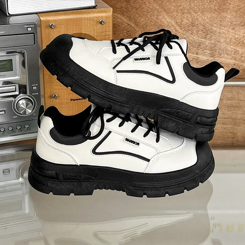 Warrior Anti Slip And Wear Resistant Balance Low Top Casual Shoes Women's White Black-6