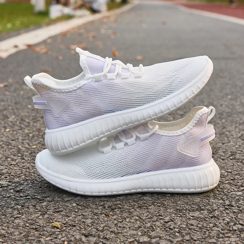 Warrior Wear resistant, Lightweight, Breathable, And Non slip. Casual Shoes Women's White Purple-5