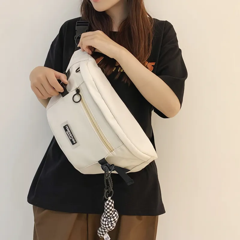 NIGEER Nylon Sling Bag Regular Unisex Black/White/Brown/Blue-6