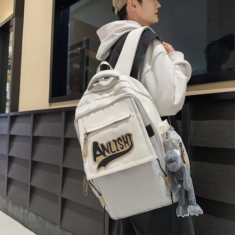 NIGEER Nylon Backpack Regular Unisex Blue/Red/Gray/Black-14