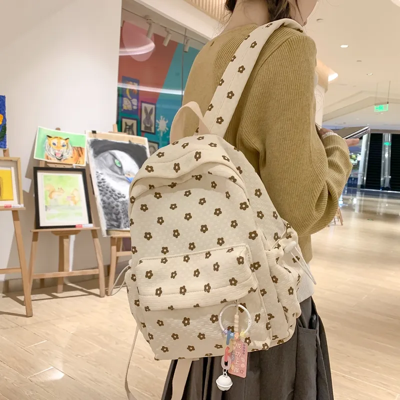 NIGEER Nylon Backpack Regular Women's Black/White/Green/Blue/Pink-21
