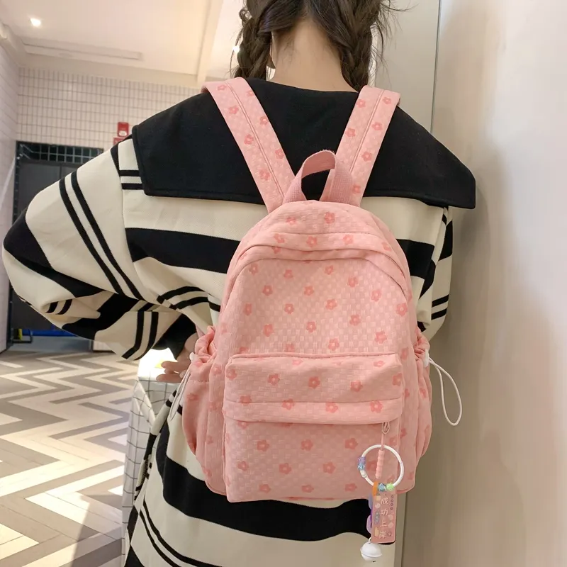 NIGEER Nylon Backpack Regular Women's Black/White/Green/Blue/Pink-13