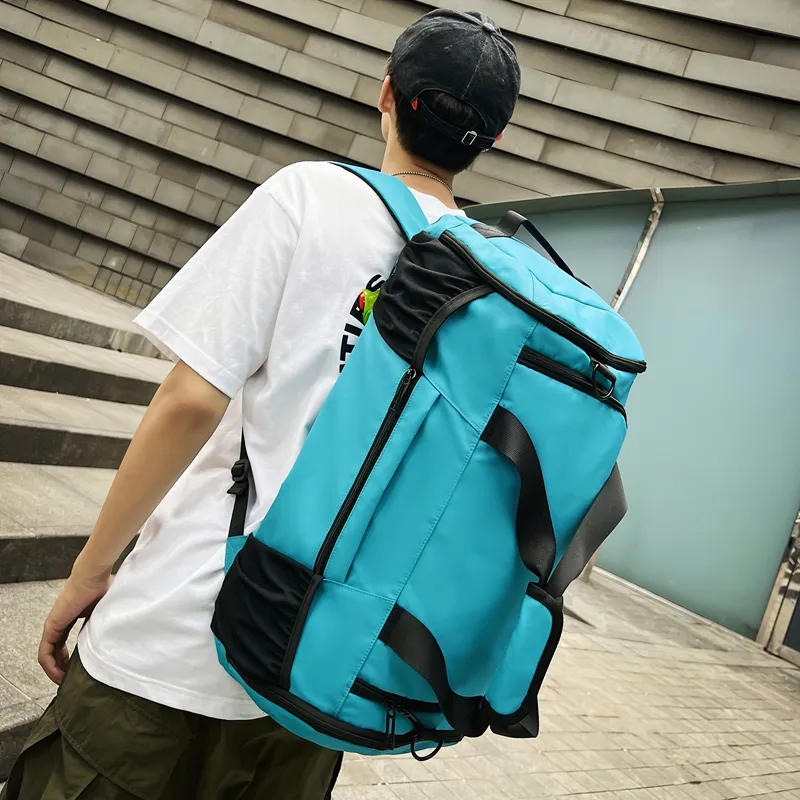 NIGEER Oxford Gym Bag Medium Size Unisex Orange/Army Green/Lake Blue/Khaki/Black/Gray/White/Yellow-12