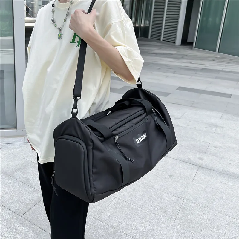 NIGEER Oxford Gym Bag Large Size Unisex Black/Ecru/Pink/Green-1