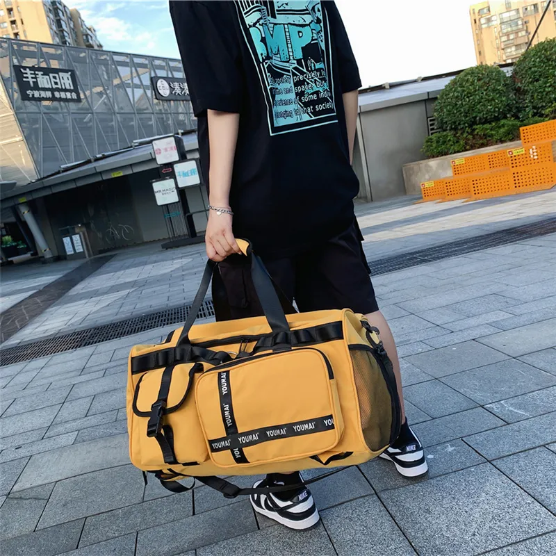 NIGEER Nylon Travel Bag Unisex Black Pink/Green Yellow/Denim Blue/Khaki-13