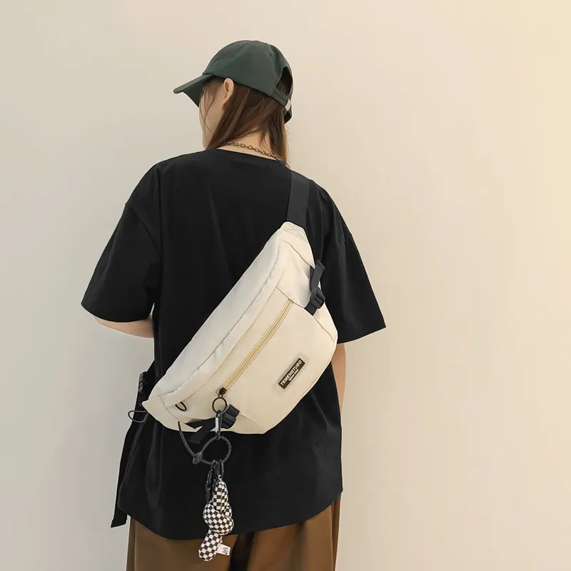 NIGEER Nylon Sling Bag Regular Unisex Black/White/Brown/Blue-5