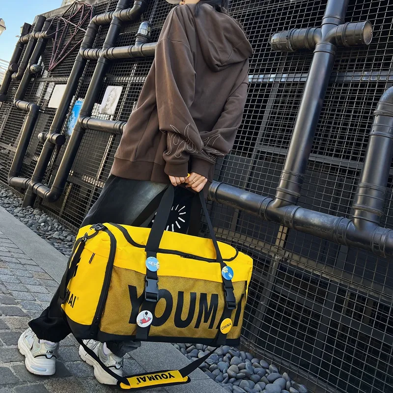 NIGEER Oxford Gym Bag Medium Size Unisex Black/Pink/Yellow/Army Green/Gray/Red/Turquoise-9