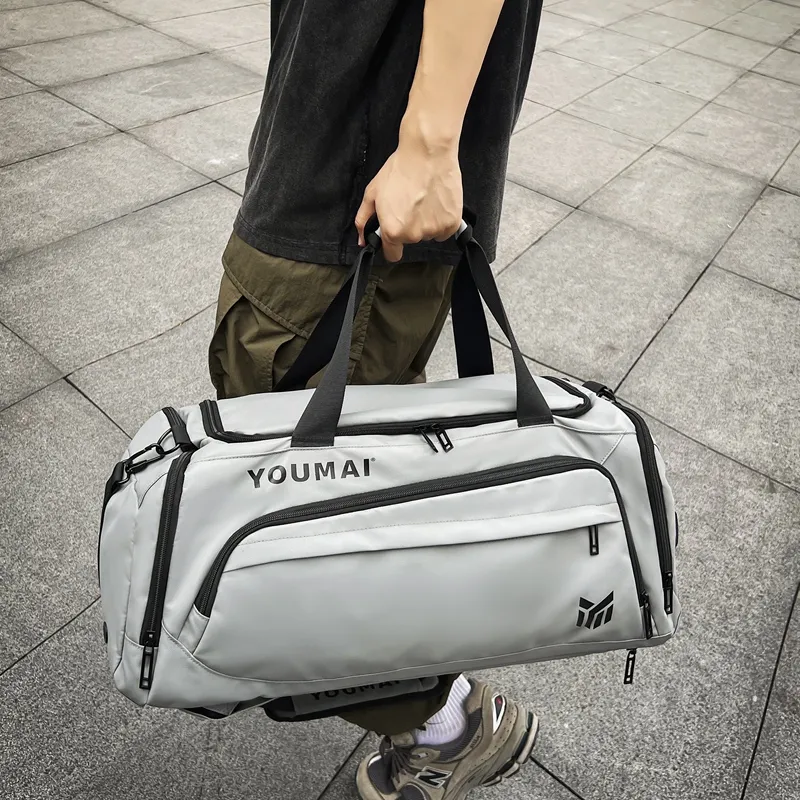 NIGEER Oxford Gym Bag Medium Size Unisex Orange/Army Green/Lake Blue/Khaki/Black/Gray/White/Yellow-30