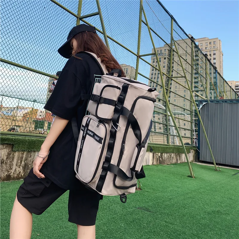NIGEER Nylon Travel Bag Unisex Black Pink/Green Yellow/Denim Blue/Khaki-19