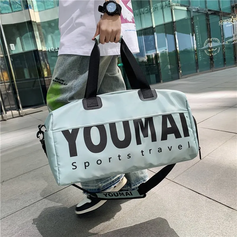 NIGEER Nylon Gym Bag Large Size Unisex Pink/Red/Green/Khaki/Black-16