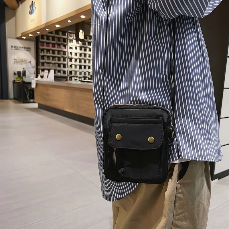 NIGEER Nylon Crossbody Bag Mini Unisex Black/White/Green/Purple-4