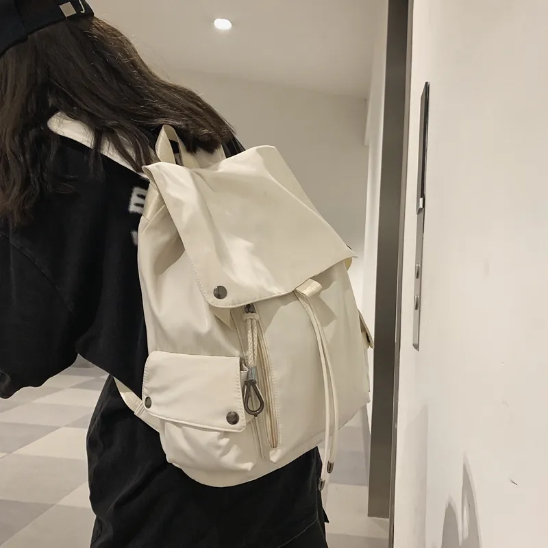 NIGEER Nylon Backpack Regular Unisex Red/Blue/Black/White-23
