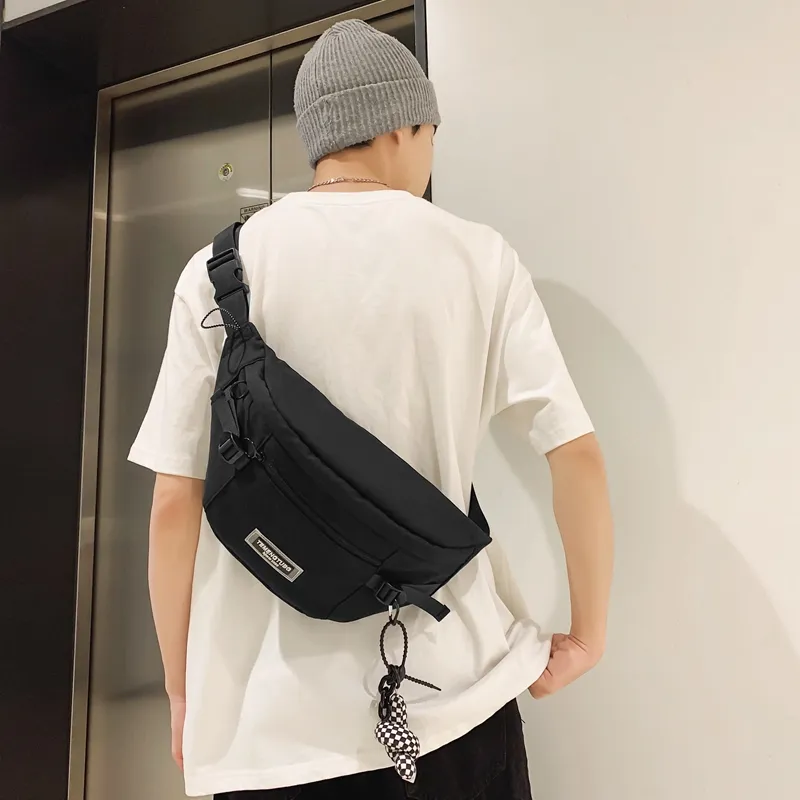 NIGEER Nylon Sling Bag Regular Unisex Black/White/Brown/Blue-1