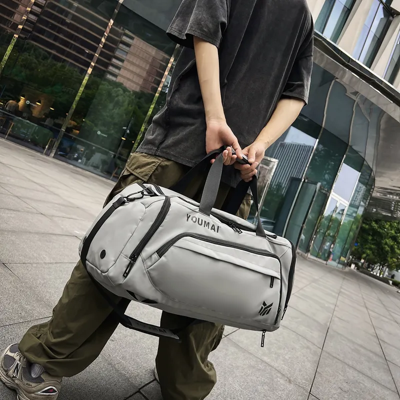 NIGEER Oxford Gym Bag Medium Size Unisex Orange/Army Green/Lake Blue/Khaki/Black/Gray/White/Yellow-31