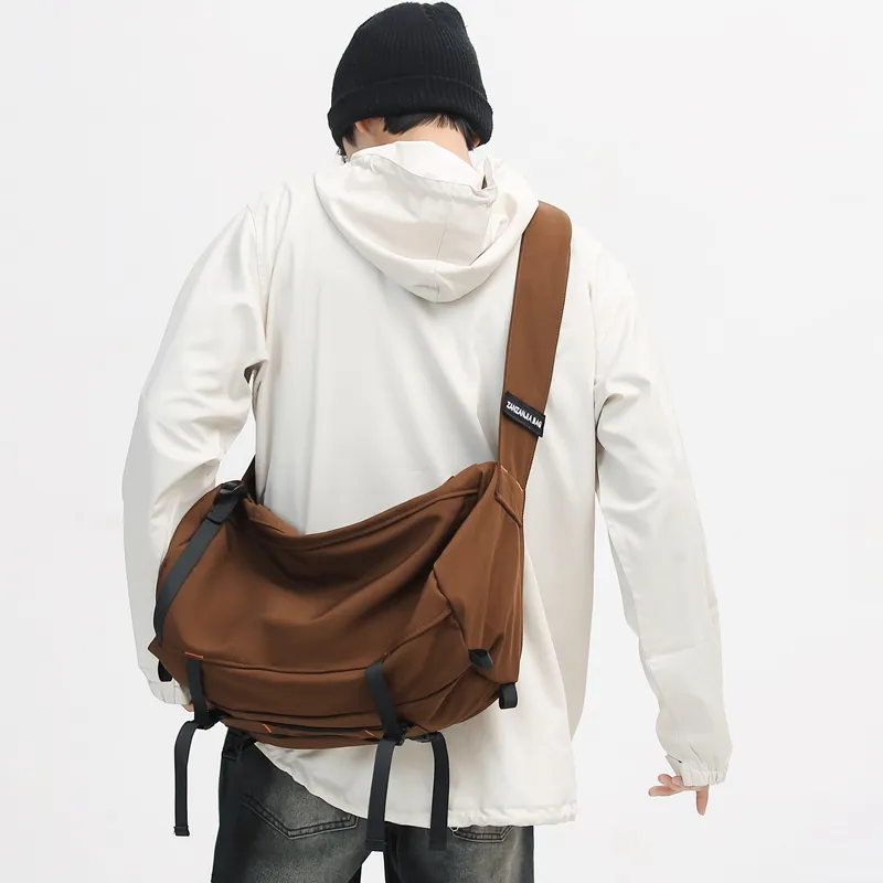 NIGEER Nylon Workwear Bag Crossbody Bag Regular Men's Black/Gray/Brown-11