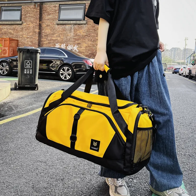 NIGEER Nylon Gym Bag Medium Size Unisex Turquoise/Army Green/Pink/Black/Red/Yellow/Khaki-20