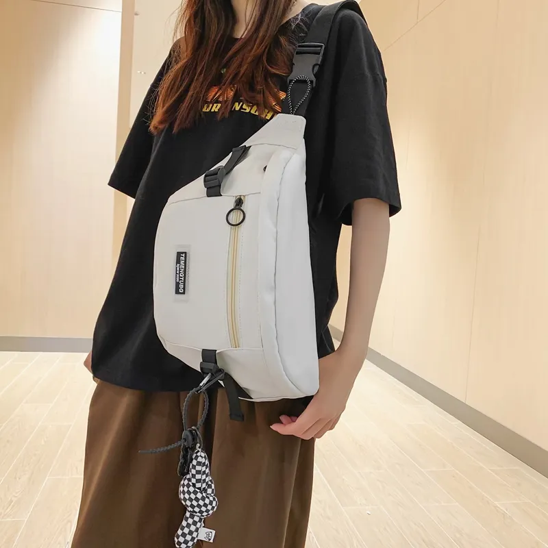 NIGEER Nylon Sling Bag Regular Unisex Black/White/Brown/Blue-11
