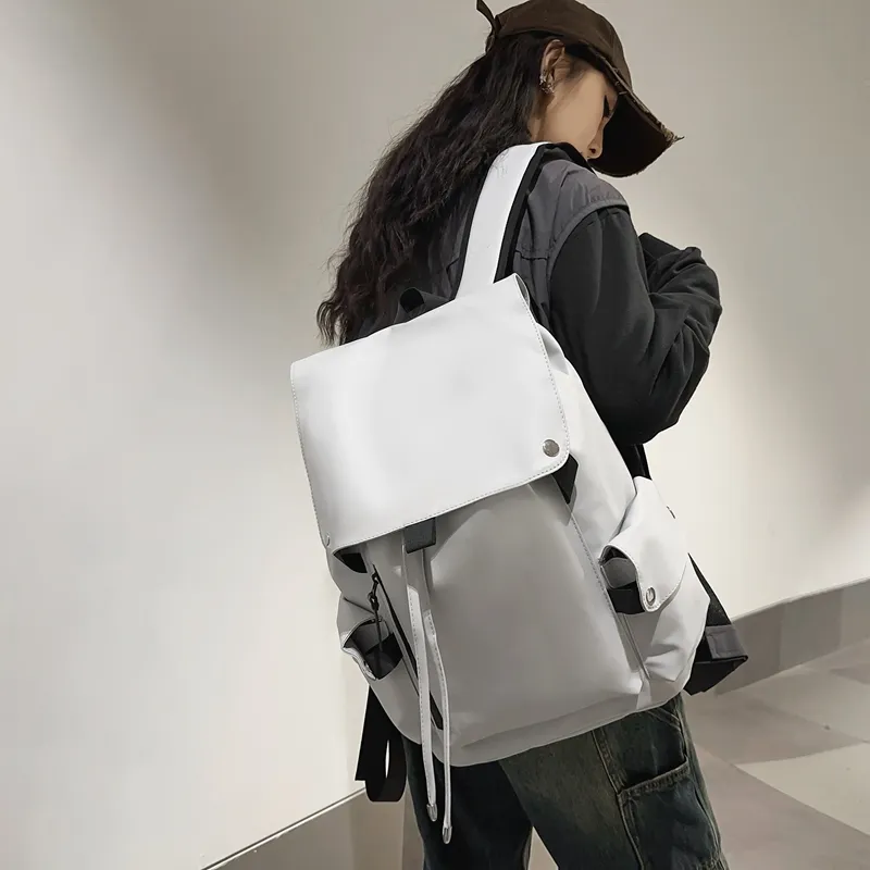 NIGEER Oxford Backpack Regular Unisex Red/Black/Light Gray/Dark Gray-11