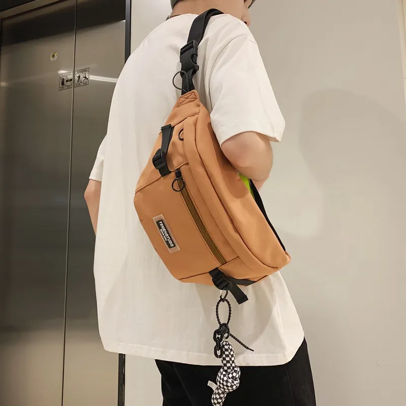 NIGEER Nylon Sling Bag Regular Unisex Black/White/Brown/Blue-15