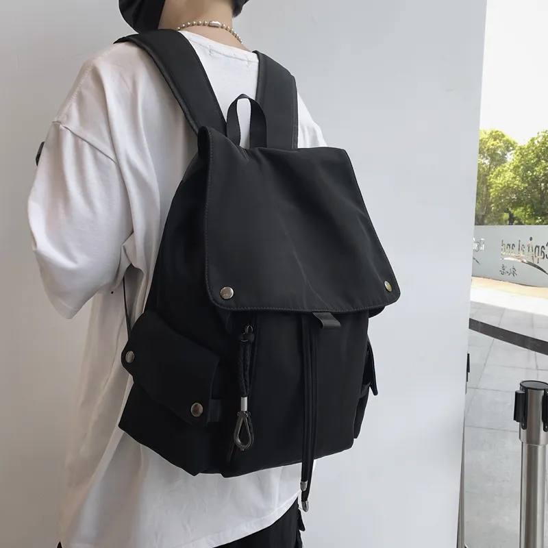 NIGEER Nylon Backpack Regular Unisex Red/Blue/Black/White-15