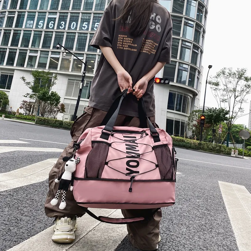 NIGEER Nylon Gym Bag Medium Size Unisex Turquoise/Army Green/Pink/Black/Red/Yellow/Khaki-8