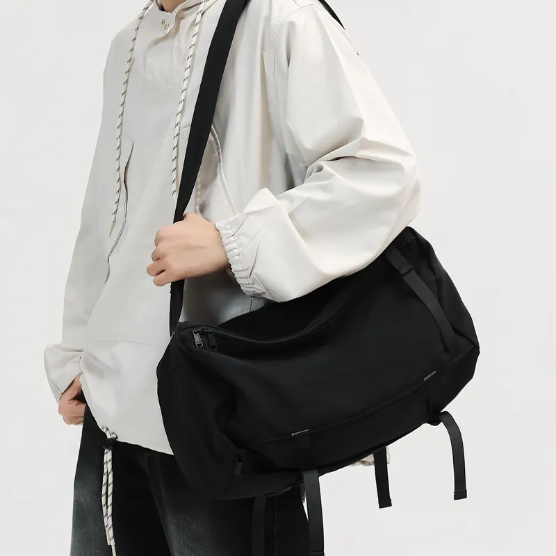 NIGEER Nylon Workwear Bag Crossbody Bag Regular Men's Black/Gray/Brown-5