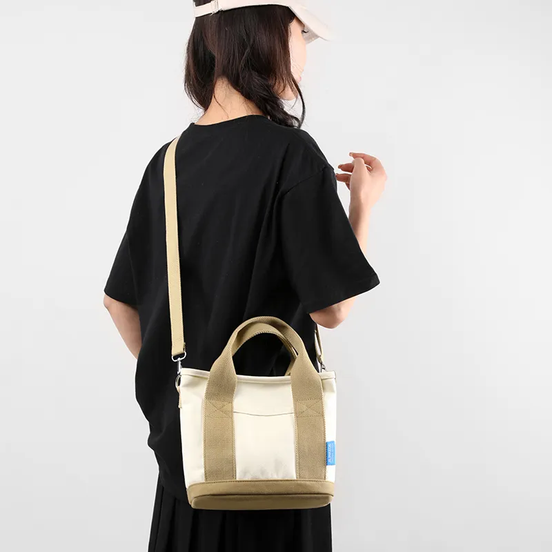 NIGEER Canvas Canvas Bag Shoulder Bag Crossbody Bag Handbag Regular Women's Brown/Khaki/Gray/Pink/Dark Blue-8