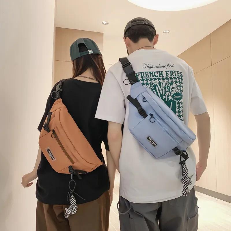 NIGEER Nylon Sling Bag Regular Unisex Black/White/Brown/Blue-22