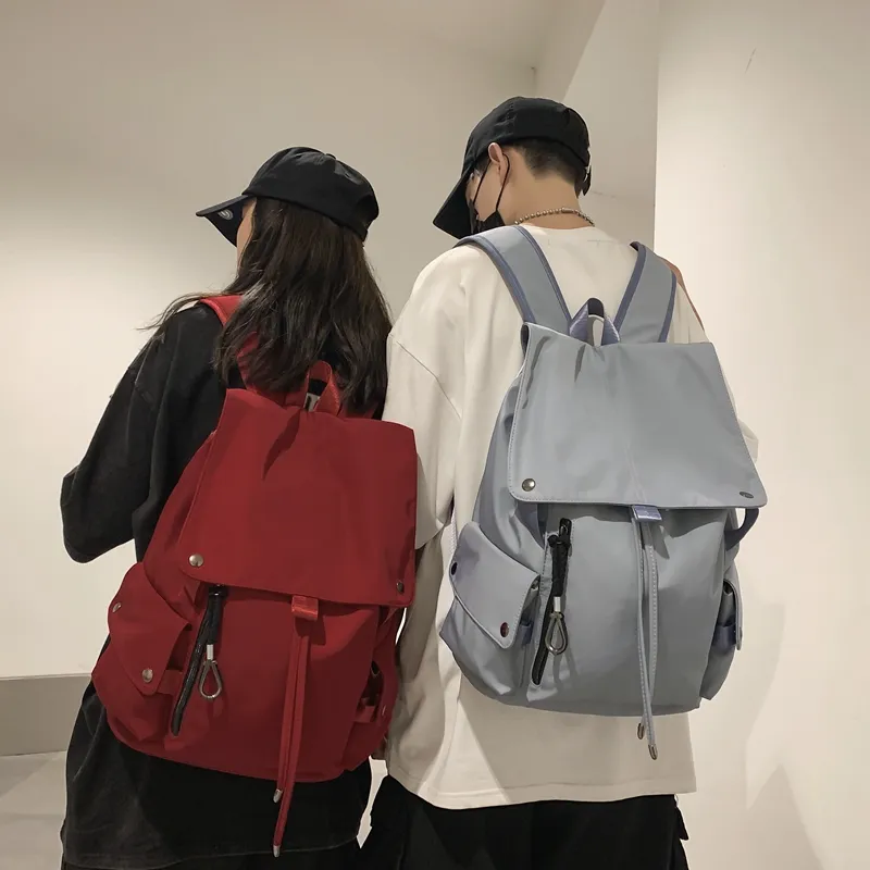 NIGEER Nylon Backpack Regular Unisex Red/Blue/Black/White-9
