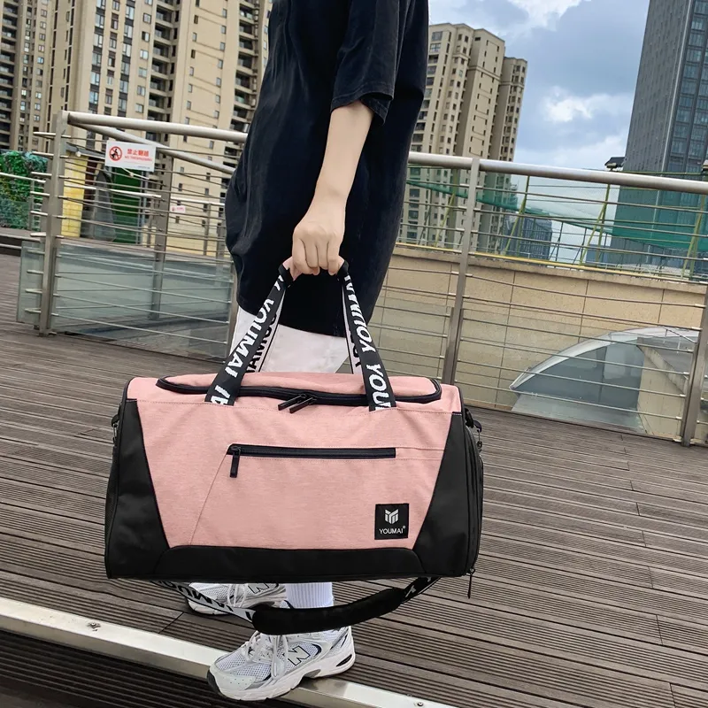 NIGEER Nylon Travel Bag Unisex Black Purple/Green/Brick Red/Gray Blue-5
