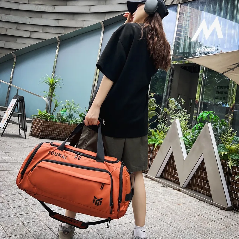 NIGEER Oxford Gym Bag Medium Size Unisex Orange/Army Green/Lake Blue/Khaki/Black/Gray/White/Yellow-3