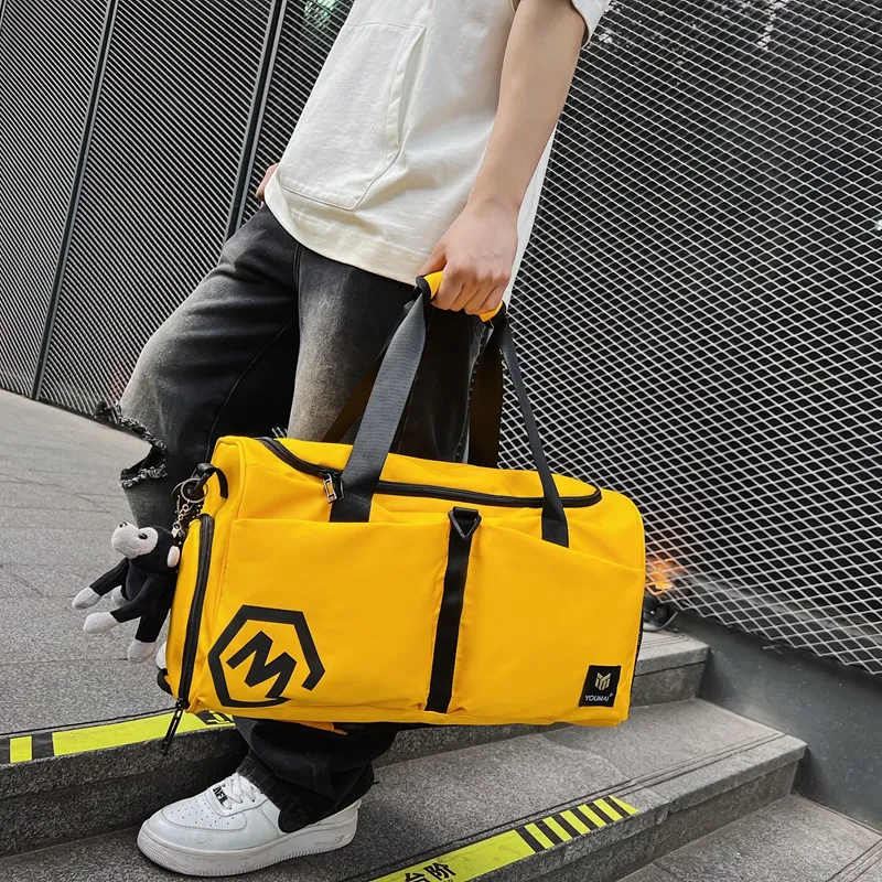 NIGEER Nylon Gym Bag Medium Size Unisex Turquoise/Army Green/Pink/Black/Red/Yellow/Blue-24