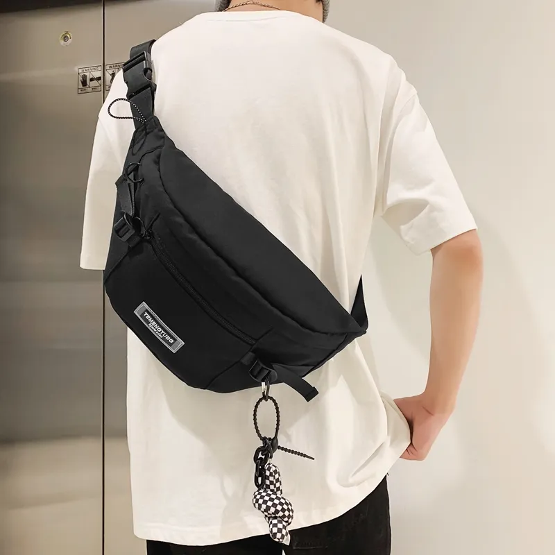 NIGEER Nylon Sling Bag Regular Unisex Black/White/Brown/Blue-2