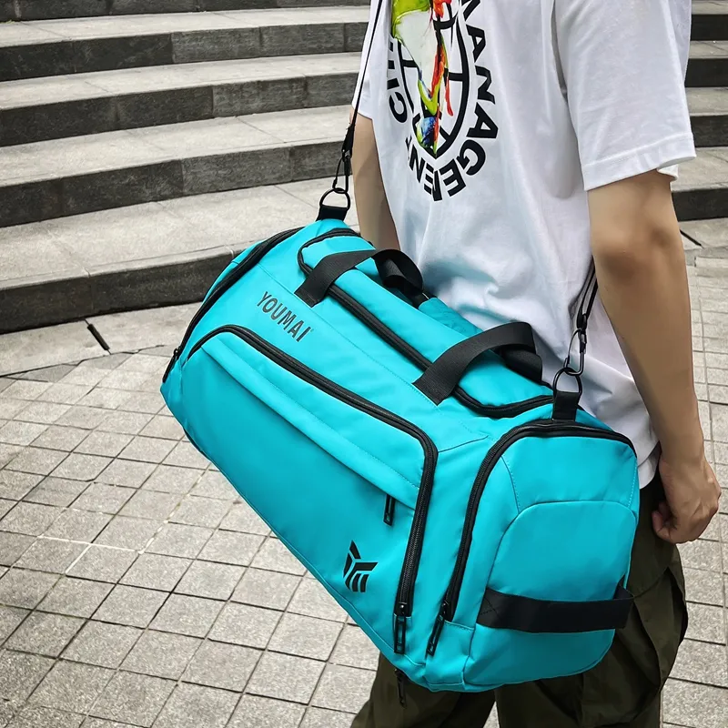 NIGEER Oxford Gym Bag Medium Size Unisex Orange/Army Green/Lake Blue/Khaki/Black/Gray/White/Yellow-11