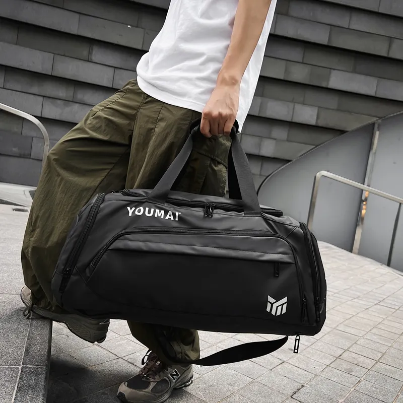 NIGEER Oxford Gym Bag Medium Size Unisex Orange/Army Green/Lake Blue/Khaki/Black/Gray/White/Yellow-25