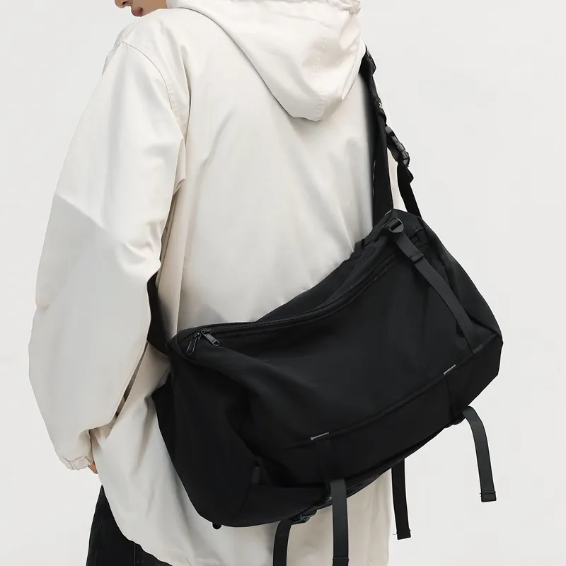 NIGEER Nylon Workwear Bag Crossbody Bag Regular Men's Black/Gray/Brown-2