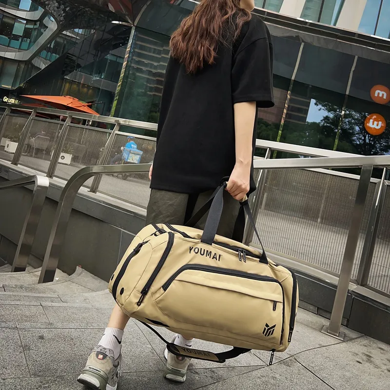 NIGEER Oxford Gym Bag Medium Size Unisex Orange/Army Green/Lake Blue/Khaki/Black/Gray/White/Yellow-19