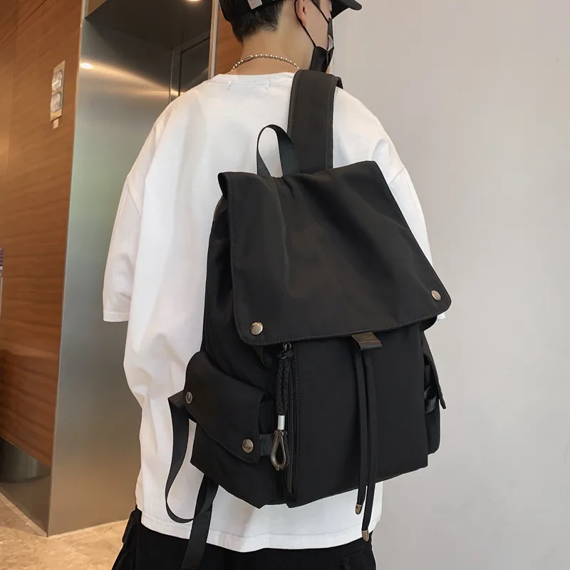 NIGEER Nylon Backpack Regular Unisex Red/Blue/Black/White-12