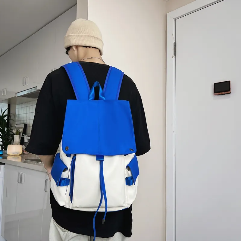 NIGEER Nylon Backpack Computer Backpack Regular Unisex Black/Red/Blue/Green-22