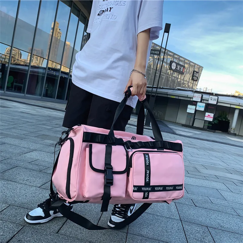 NIGEER Nylon Travel Bag Unisex Black Pink/Green Yellow/Denim Blue/Khaki-4