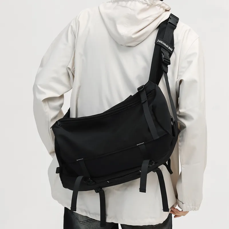 NIGEER Nylon Workwear Bag Crossbody Bag Regular Men's Black/Gray/Brown-1